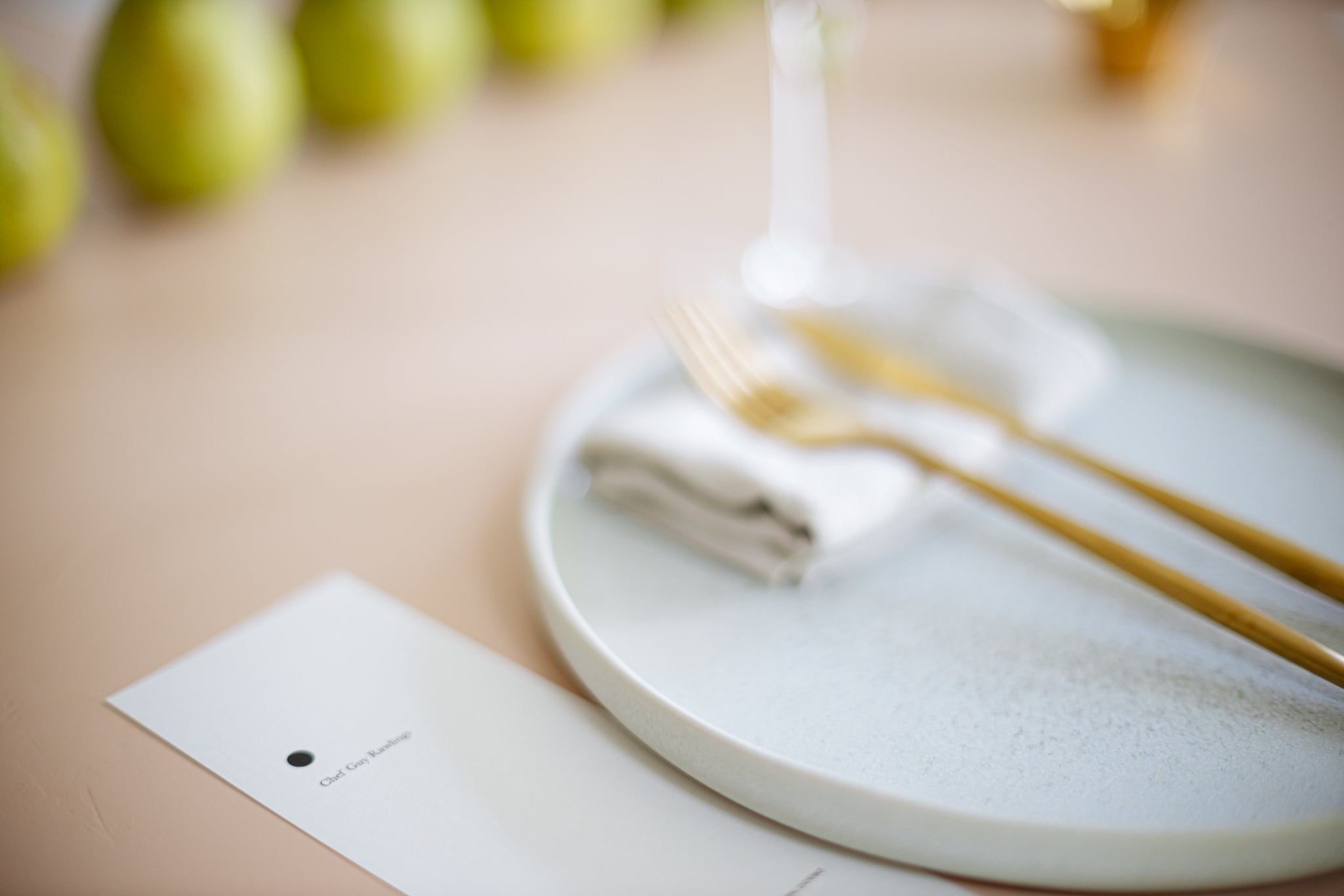 printed menu on a table beside a plate